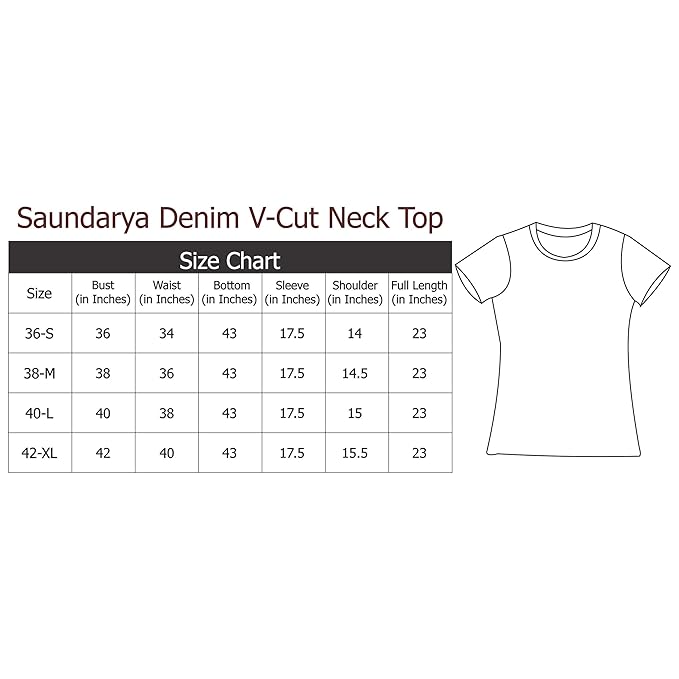 Denim tops for women