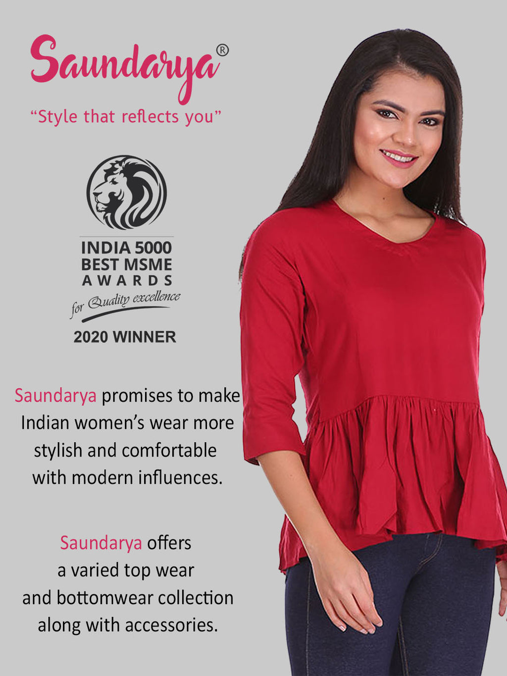 Rayon tops for women