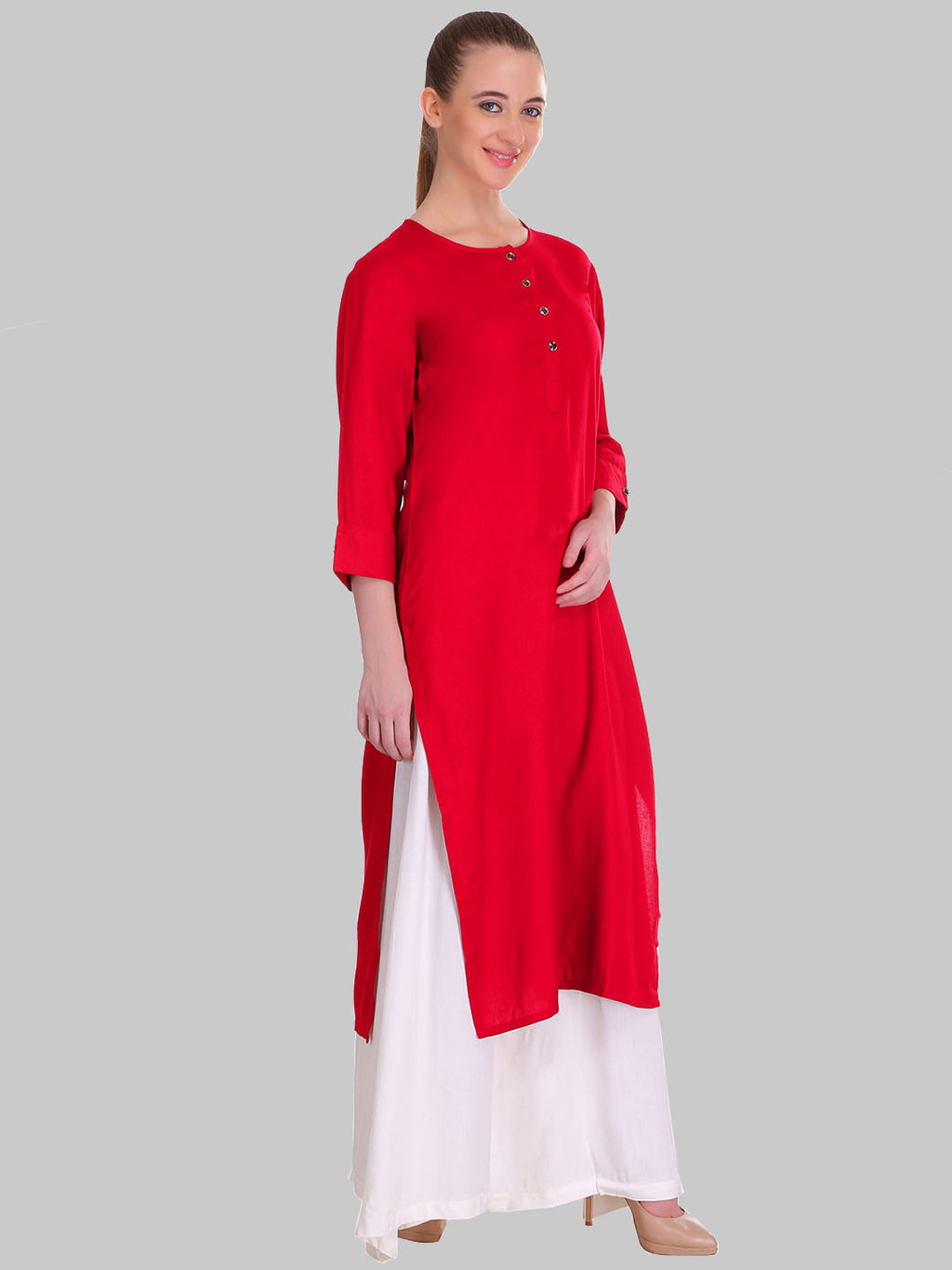 Red kurtis for women