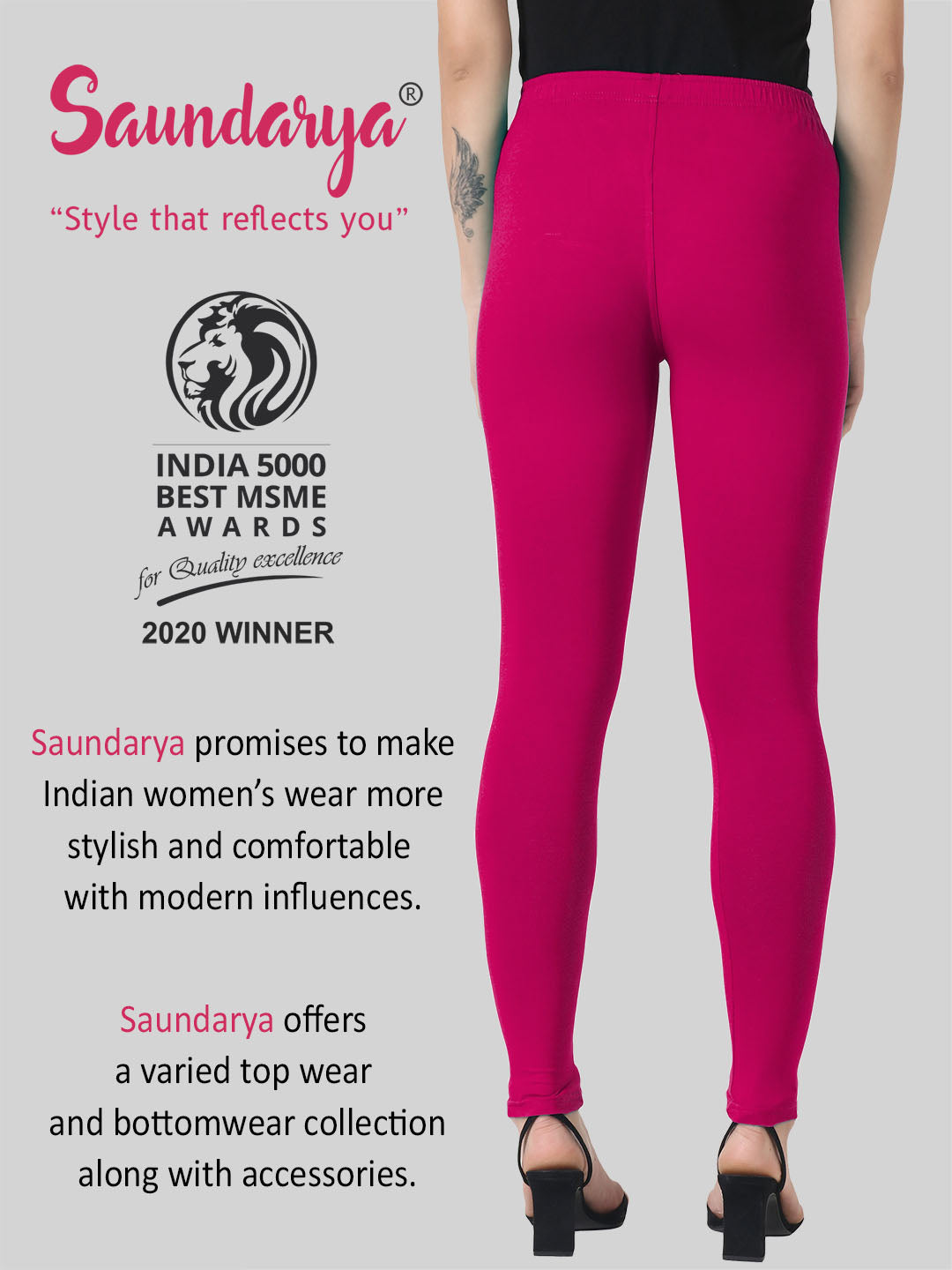 Women leggings Dark pink